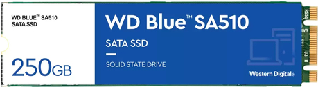 Wd Blue Sa510 Wds250g3b0b - Ssd - 250gb - Intern - M.2 2280 - Sata 6gb/s - Blau (wds250g3b0b)