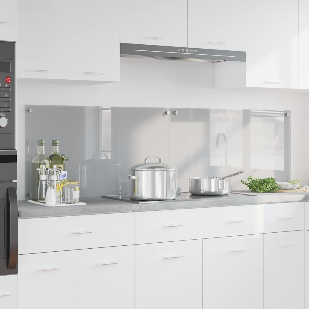 Rivestimento Da Cucina 2 Pcs Grigio Chiaro 90 X 50 cm