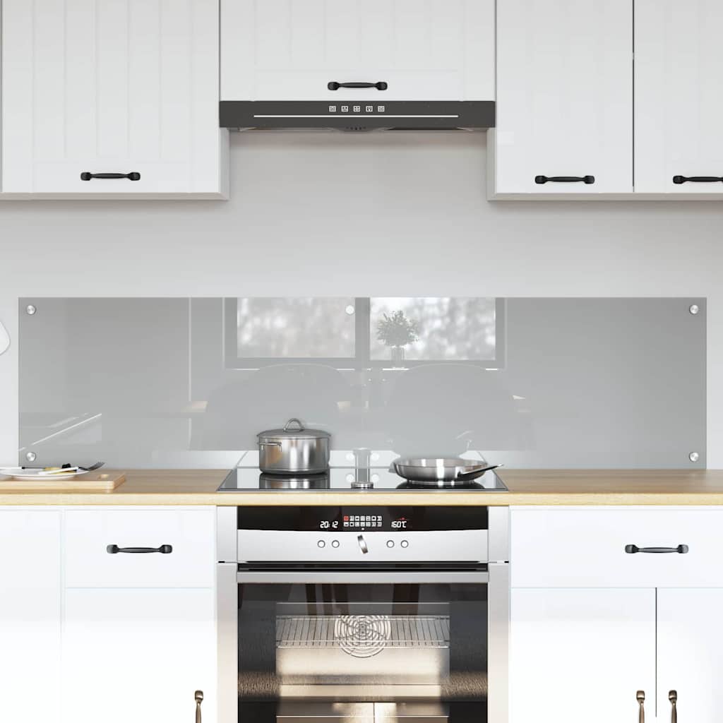 Rivestimento Da Cucina 2 Pcs Grigio Chiaro 80 X 40 cm