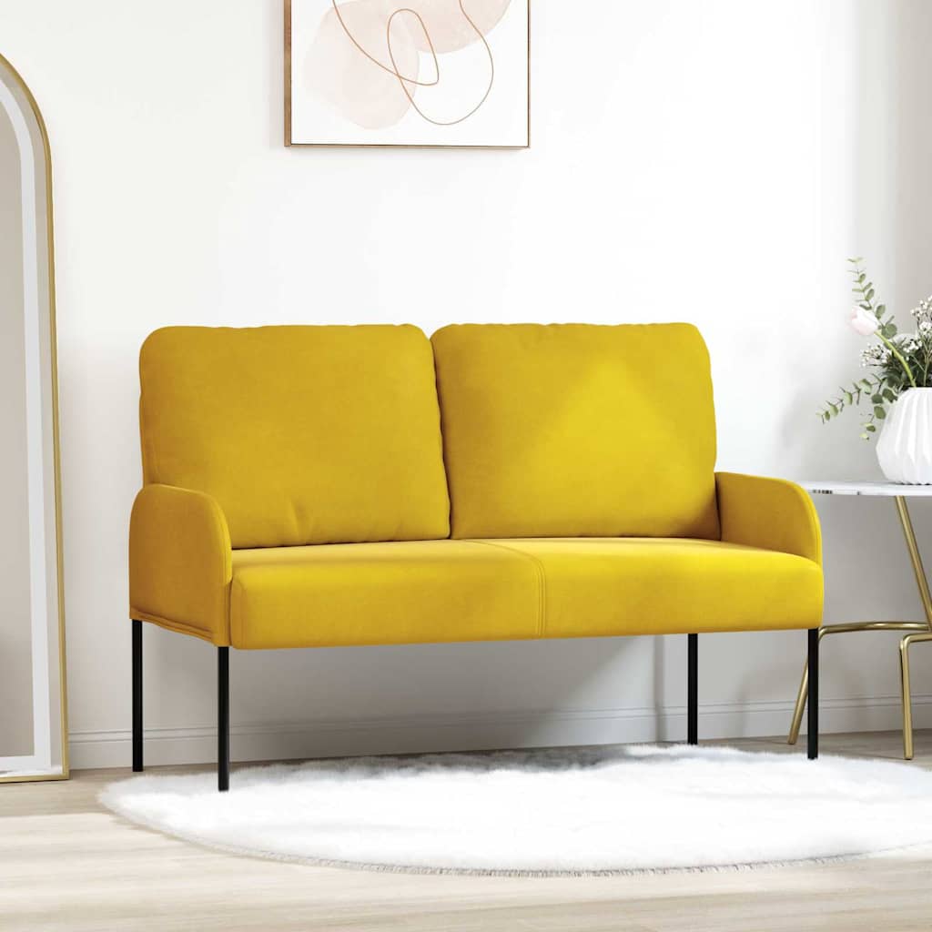 Divani Con Cuscino 110cm Giallo Legno Compensato
