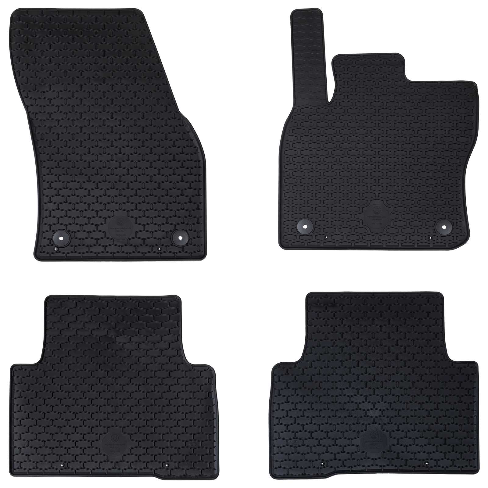 Tappetino Per Auto 4 Pcs Nero Vw Tiguan , Per Touran Tpe