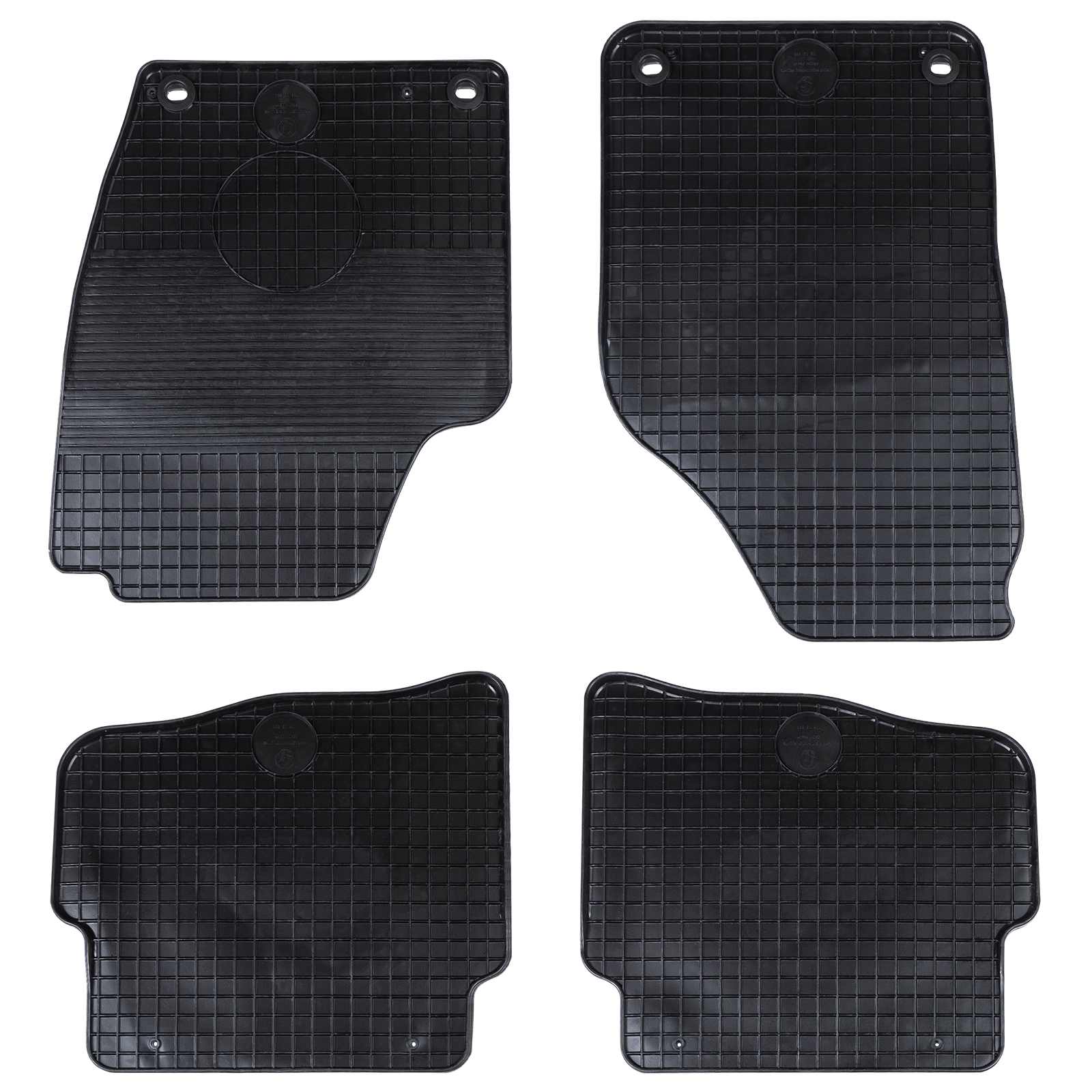 Tappetino Per Auto 4 Pcs Nero Adatto Per Vw Polo 10 / 01-09 ns