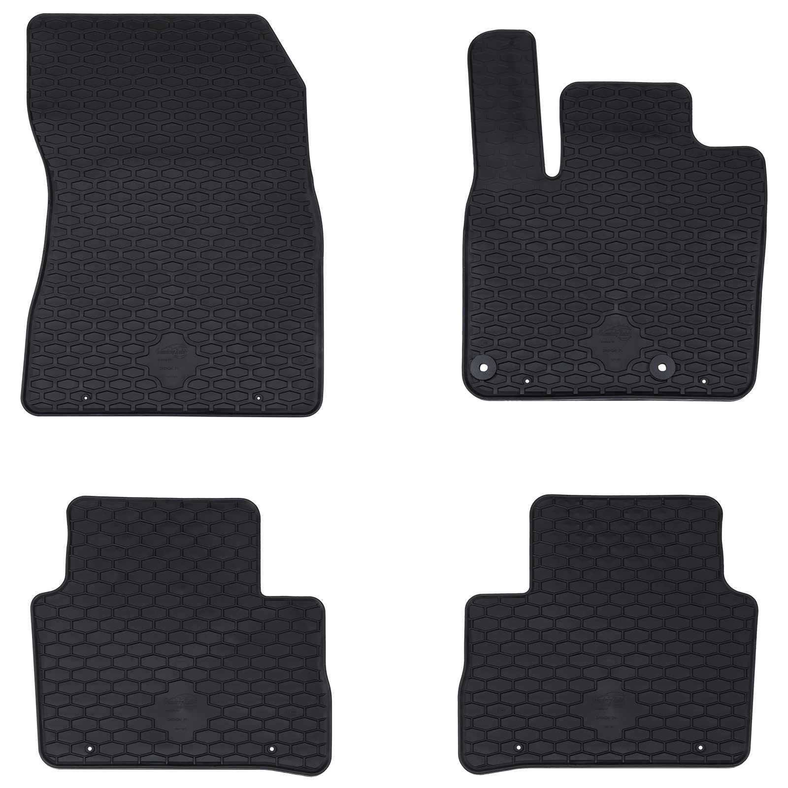 Tappetino Per Auto 4 Pcs Nero Adatto Per Nissan Qashqai Tpe