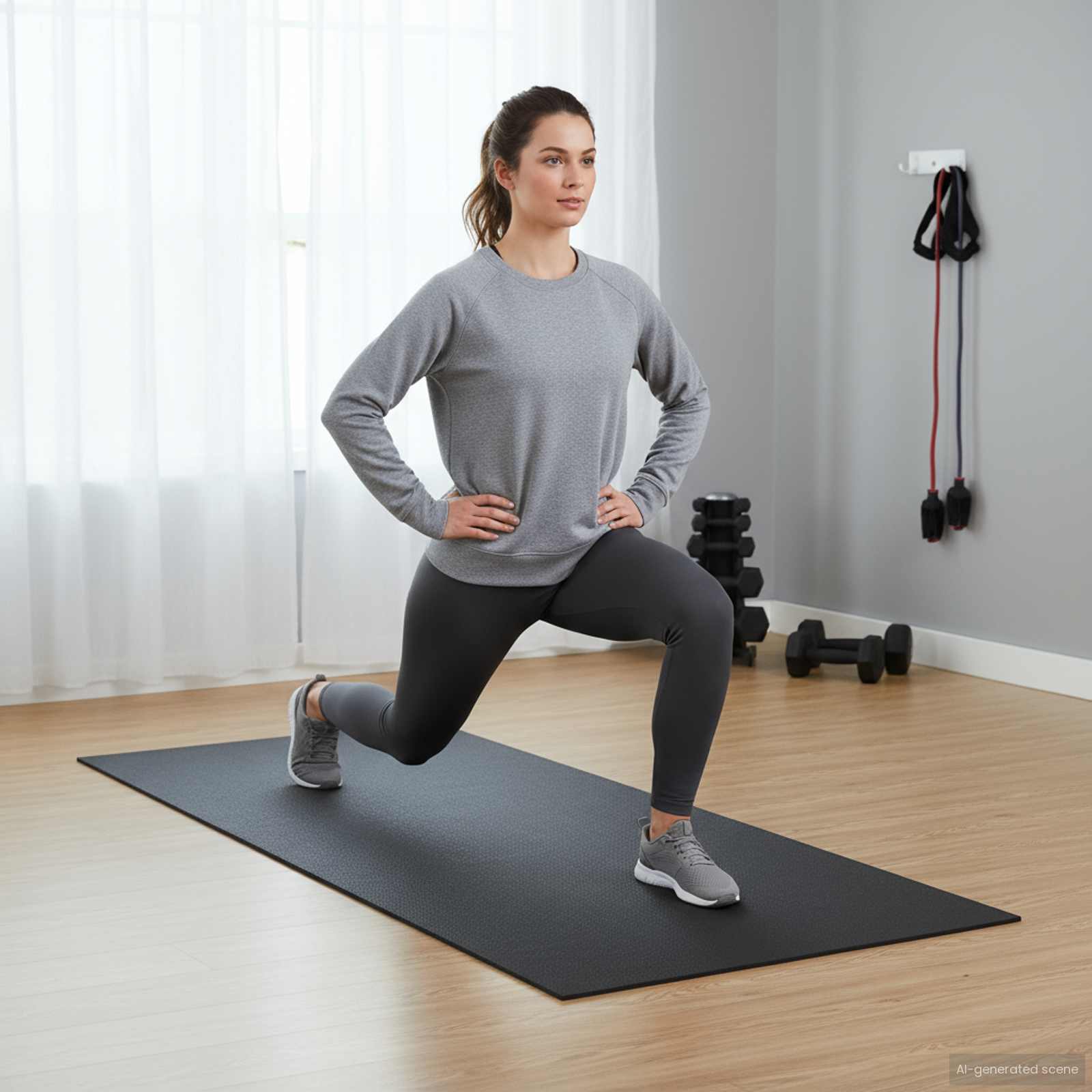 Tappetino Di Protezione Sportiva Nero 200 X 90 X 0,6 Cm Pvc - Image 3