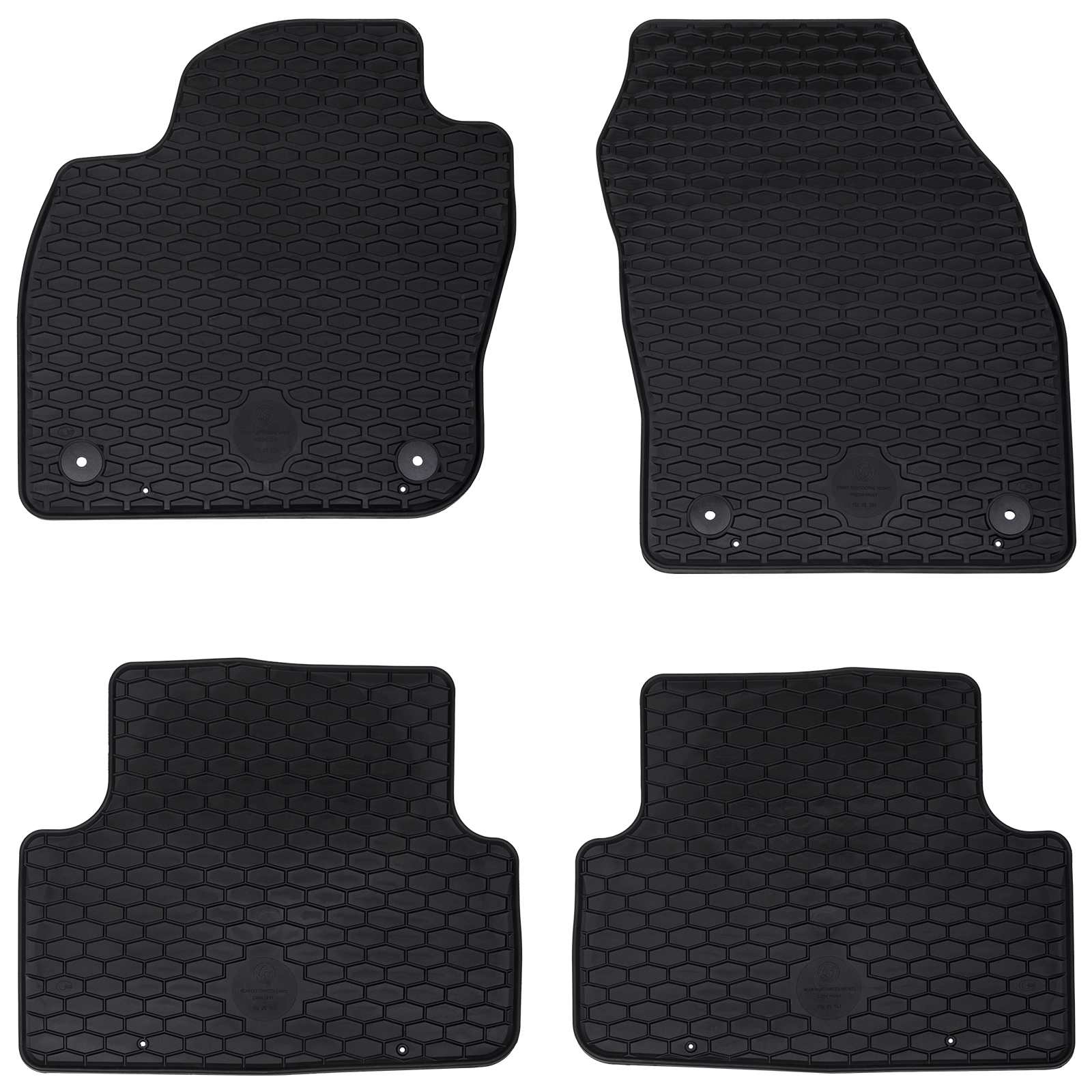Tappetino Per Auto 4 Pcs Nero Vw T-Cross Tpe