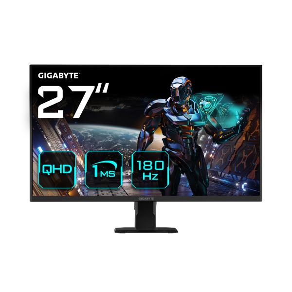 Gigabyte Gs27qa 27 Monitor Da Gioco Qhd - 2560 X 1440, 180hz, 1ms, 300 Cd/m², Freesync, Hdr Ready, Hdmi 2.0, Displayport 1.4 (gigabyte 27 Ips Monitor