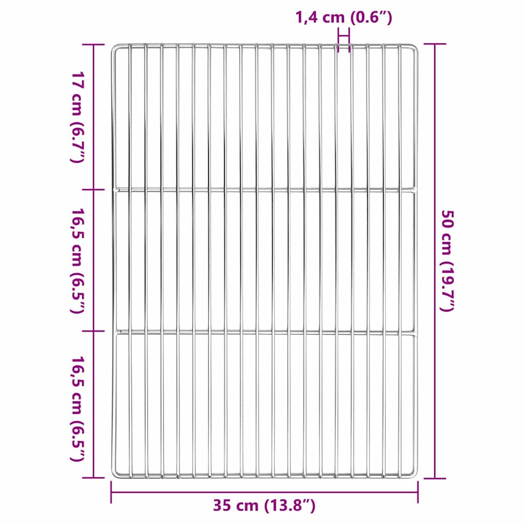 Griglia Argento 50 X 35 Cm Acciaio Inossidabile - Image 6