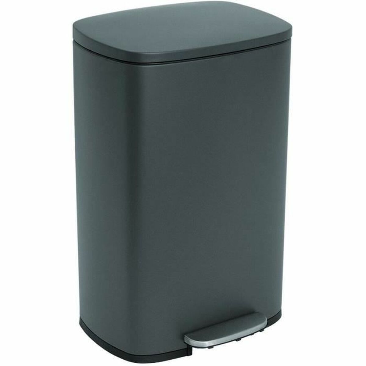 Secchio Della Spazzatura Kitchen Move Grigio Acciaio Inossidabile 50 L