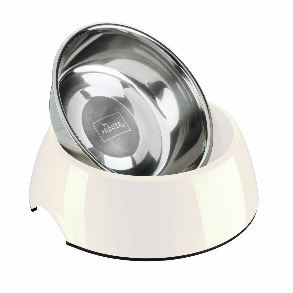 Ciotola Per Cani Hunter Nero 1,4 L Melammina