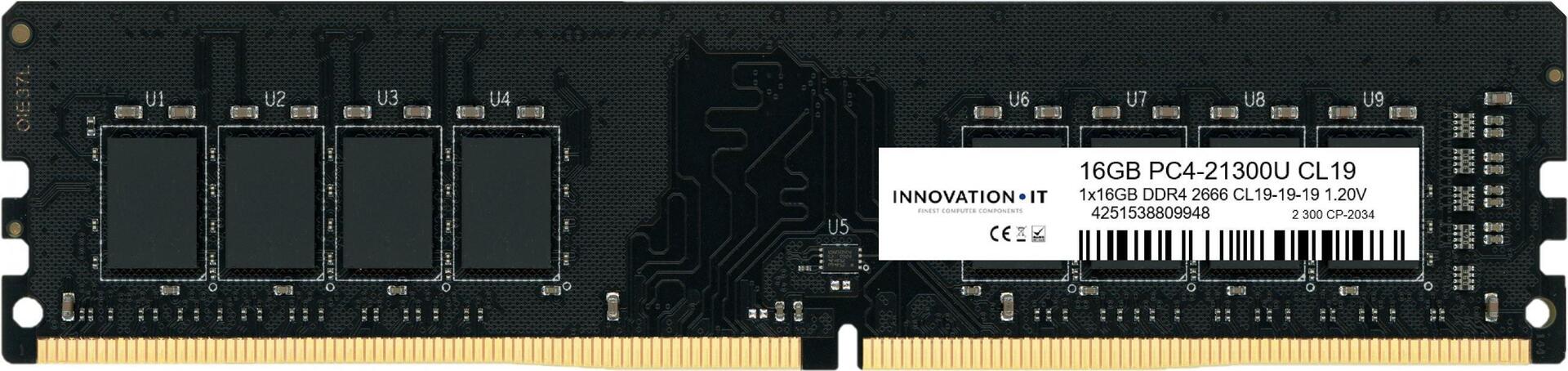 Innovation It 2666 16gb Cl19-19-19 1.20v Ld 8-Chip Speichermodul 1 X 16 Gb Ddr4 2666 Mhz (inno16g26662gs)