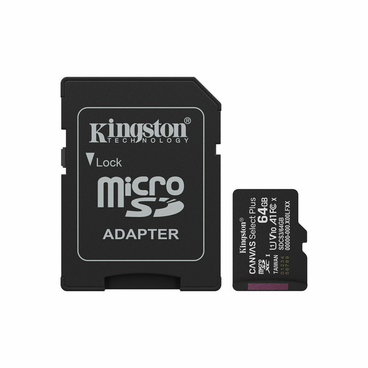Scheda Di Memoria Micro Sd Con Adattatore Kingston Sdcs3/64gb 64 gb