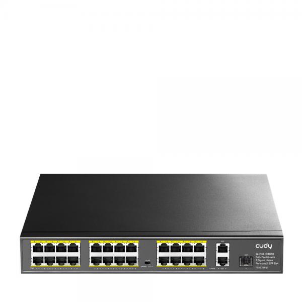 Cudy Fs1026ps1 - Switch 24-Port 10/100m Poe+ - 2 Gigabit PorT- 1sfp 300w
