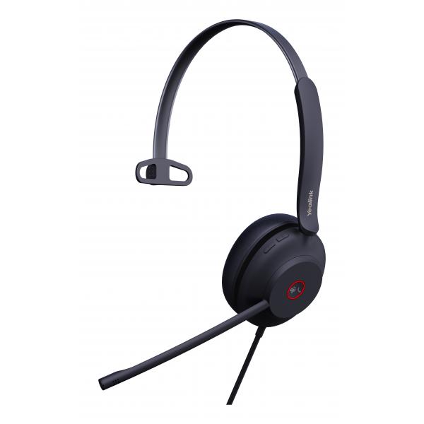 Yealink Uh37 Mono Teams Auricolare Cablato A Padiglione Ufficio Nero (uh37 Mono Teams Usb Wired - Headset - Warranty: 12m)
