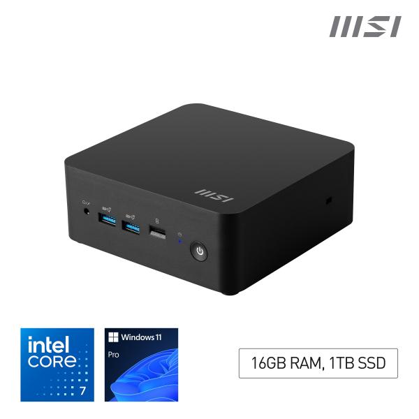 Msi Cubi Nuc 1m I7 150u Fs 16gb 1tb W11p Intel Core 7 Ddr5-Sdram Ssd Windows 11 Pro Mini Pc Nero (msi Cubi Nuc 1m Intel Core I7 150u Desktop 16gb Ram