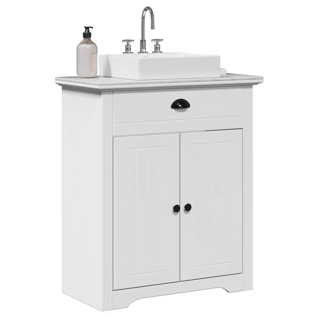Mobile Lavabo Da Bagno Bodo Bianco 70x35x80 cm
