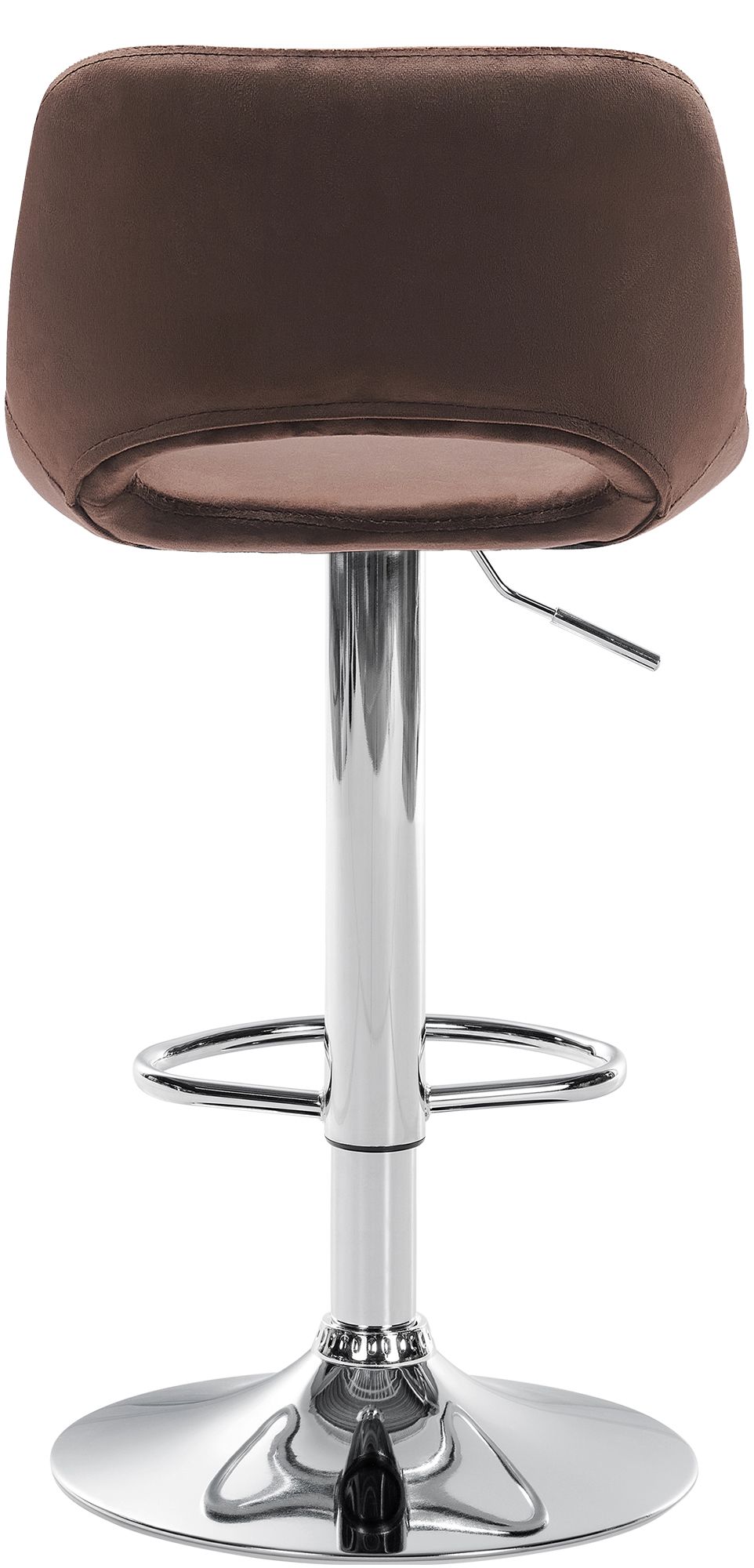 2er Set Barhocker Camden Samt Chrom
