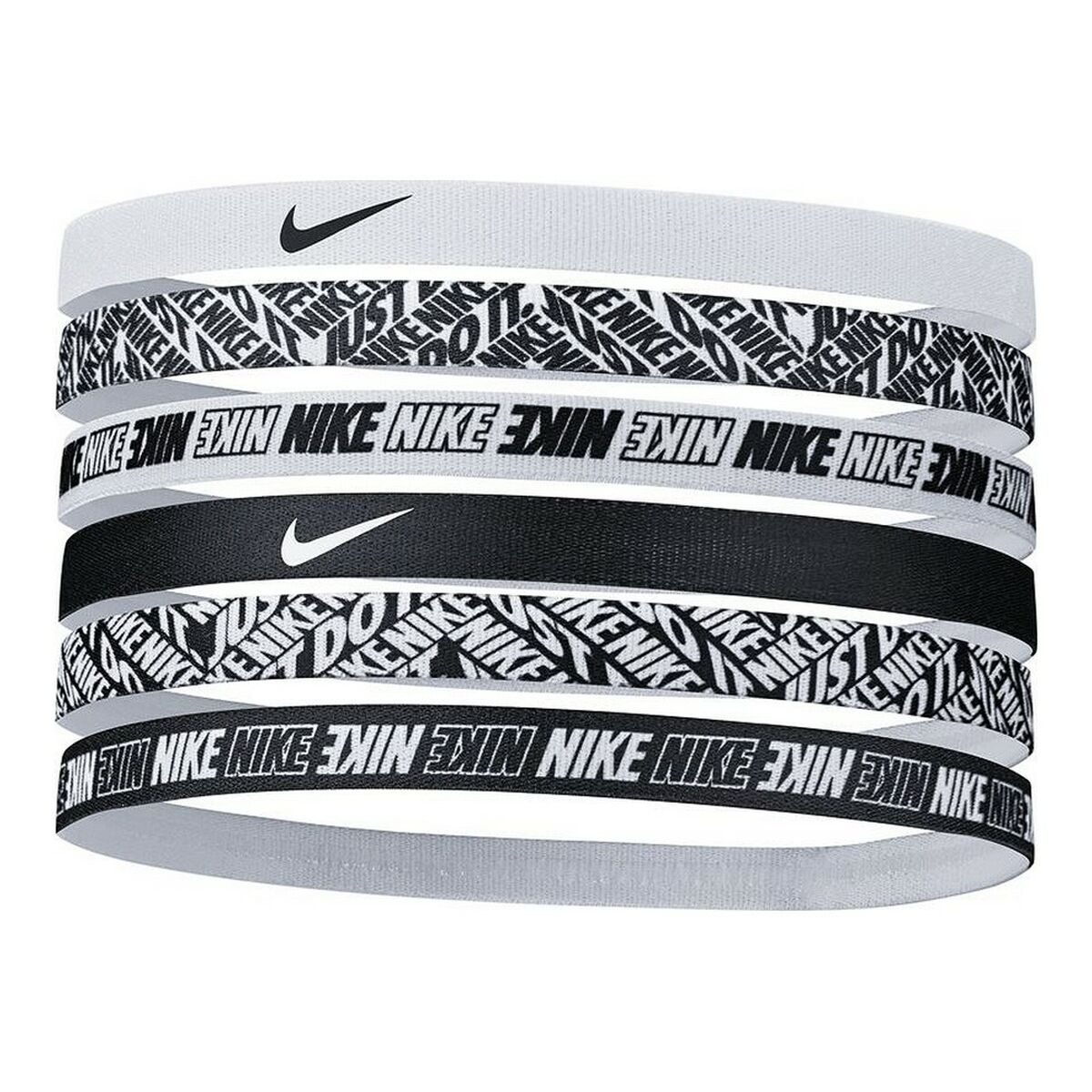 Fascia Sportiva Per La Testa Nike Printed Pack6 Nero
