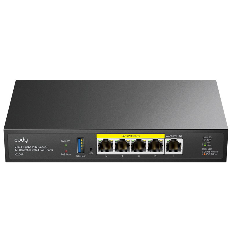 Cudy C200p - Router 2-IN-1 Smb Ap Controller