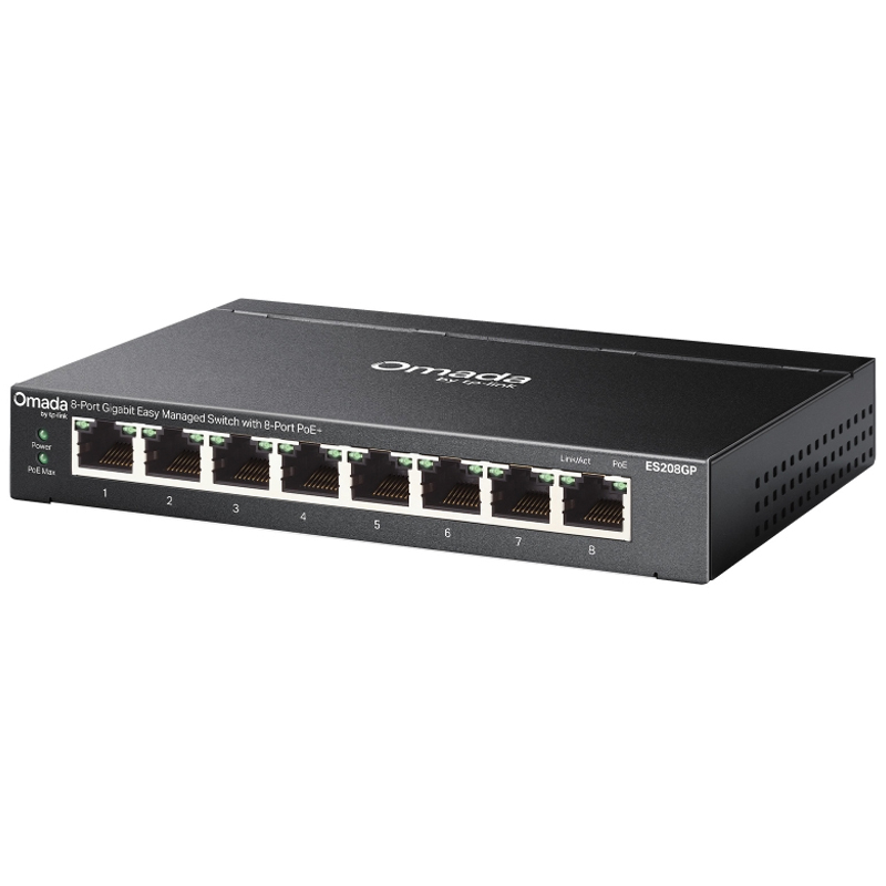 Omada (tP-Link) Es208gp - Switch Easy Managed 8 Pt Lan Gigabit Poe+