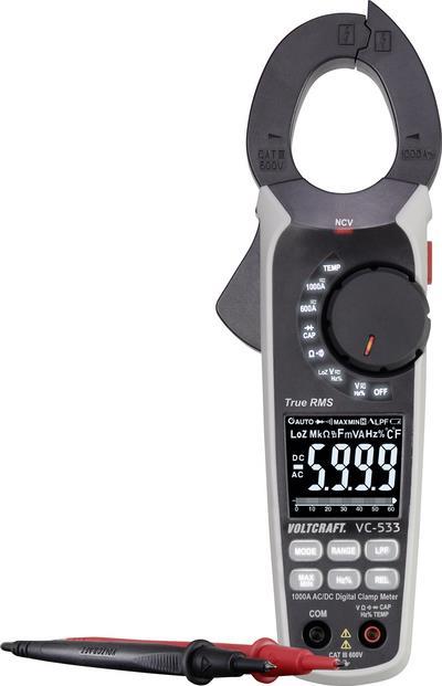Voltcraft VC-533 Stromzange Kalibriert (iso) Digital Cat Iii 600 V Anzeige (counts): 6000 (vC-10706630)