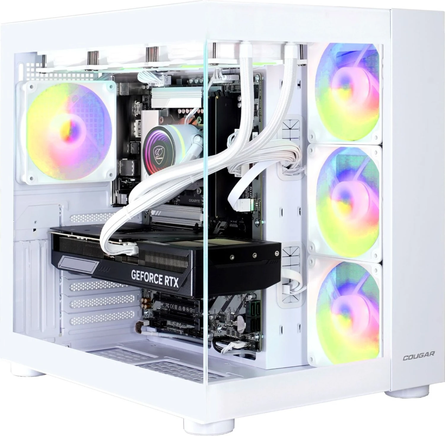 Hyrican Cougar Fv150 Wt 7544 Gaming Pc, Ryzen 7 9800x3d, 64gb, 2tb Ssd, Rtx 5080, Win11