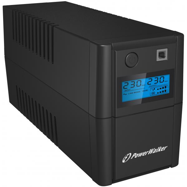 Powerwalker Vi 850se Lcd/iec Gruppo Di Continuità [ups] A Linea Interattiva 0,85 Kva 480 W 4 Presa[e] Ac (vi 850 Shl Iec Ups 850va/480w - LinE-Intera