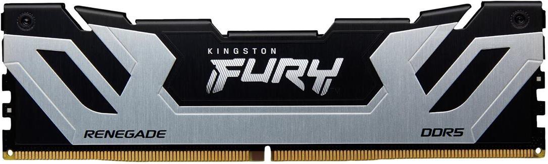 Kingston Fury Renegade - Ddr5 - Modul - 24gb - Dimm 288-Pin - 4200 Mhz / Pc5-67200 - Cl40 - ON-Die Ecc - Schwarz & Silber (kf584cu40rS-24)