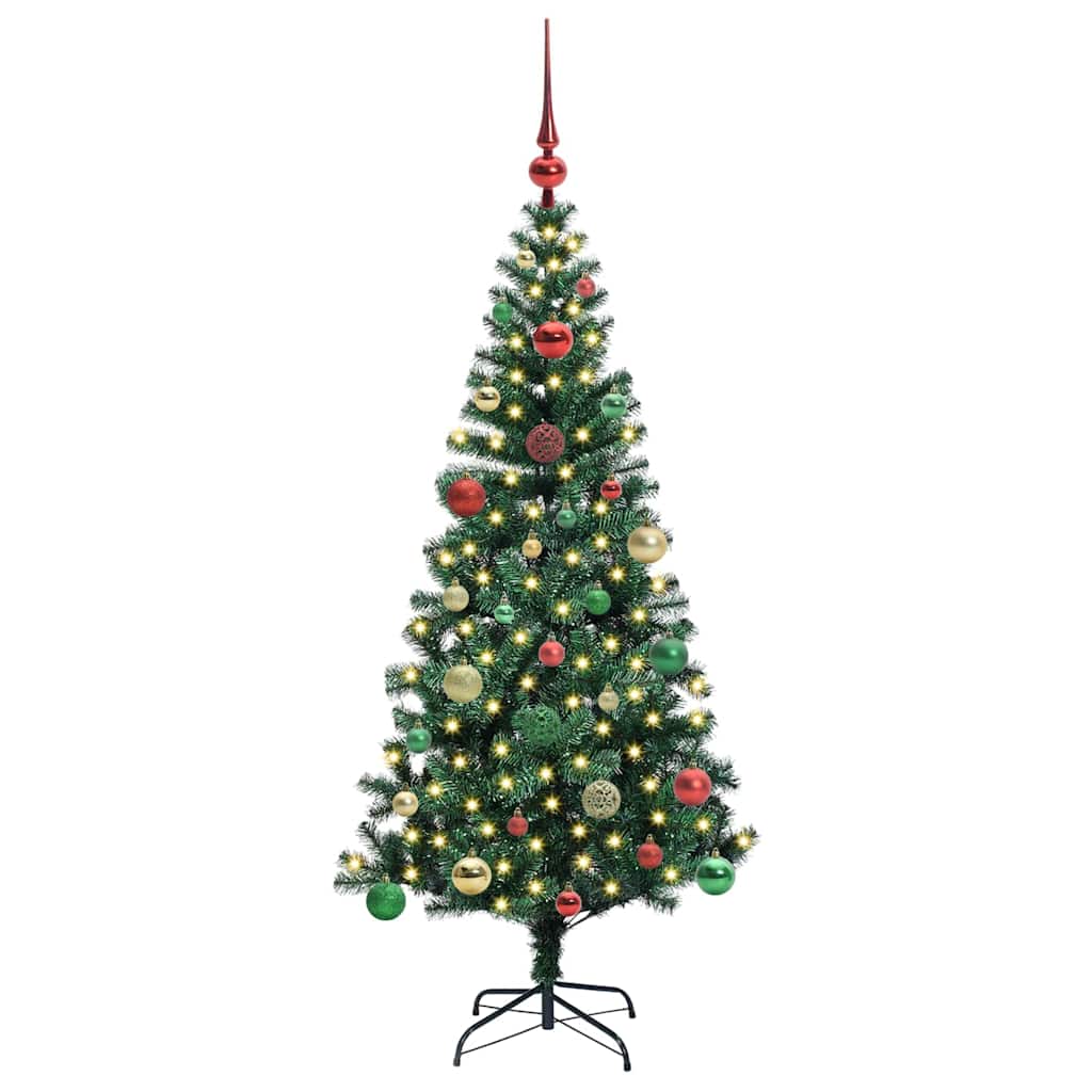 Albero Di Natale Artificiale Con Luci Integrate Verde 150 cm - Image 3