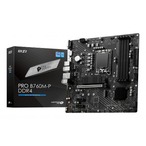 Msi Pro B760M-P Ddr4 Scheda Madre Intel B760 Lga 1700 Micro Atx