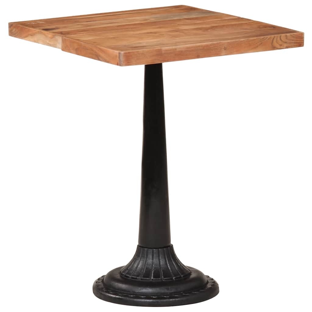 Tavolo Da Bistrot 60x60x76 Cm In Legno Massello Di Acacia