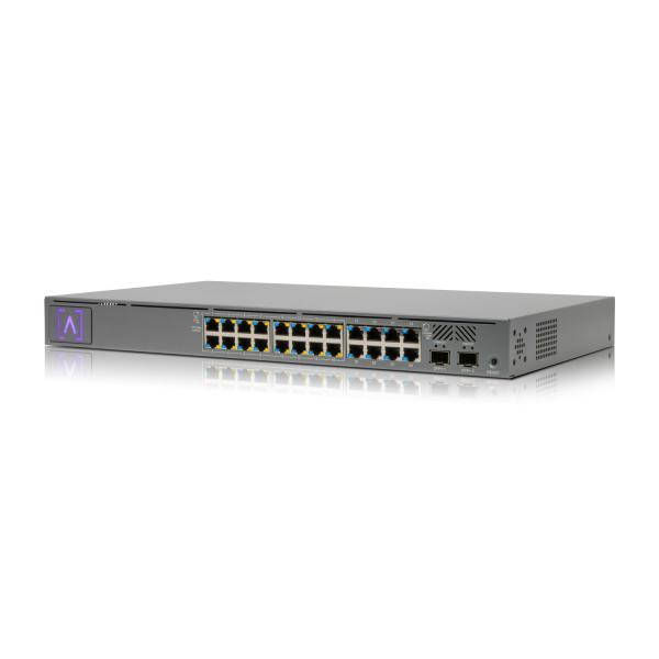 Alta Labs S24-Poe Switch Di Rete Gestito Gigabit Ethernet [10/100/1000] Supporto Power Over Ethernet [poe] 1u Grigio (alta Labs 24 Port Poe+ 240w Pow