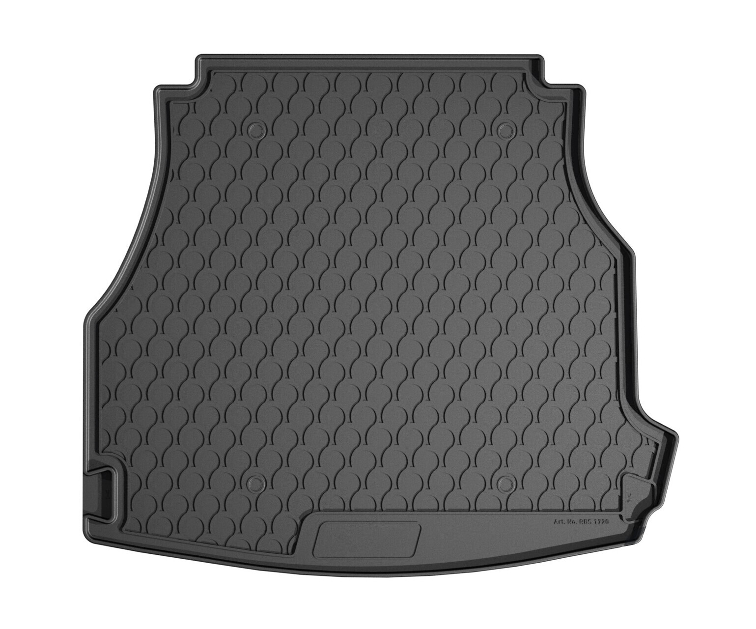 Vasca Baule Su Misura In Gomma Sintetica - Compatibile Per  Mercedes Classe C 4p (06/21>) Con Rete, No Ibrida