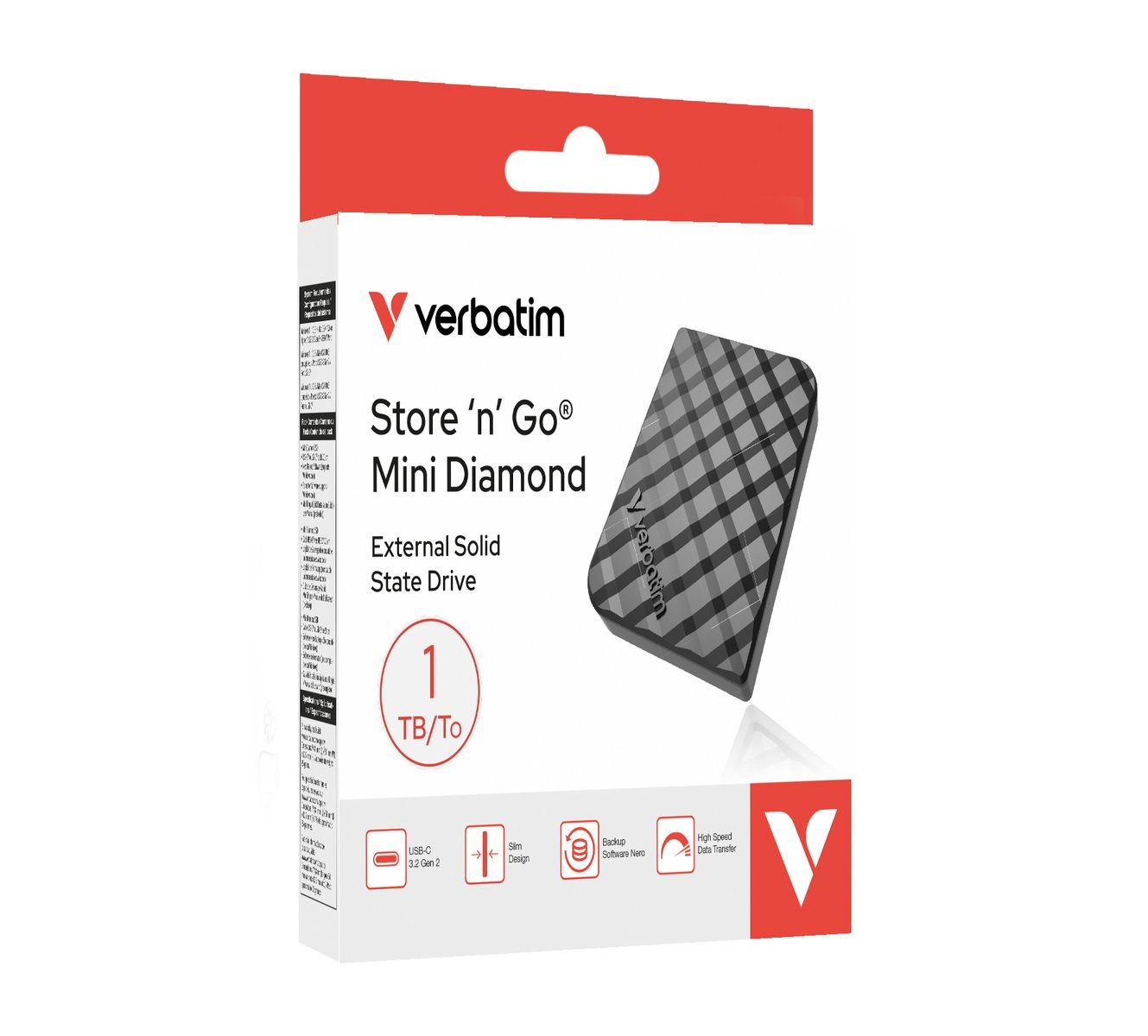 Verbatim Store 'n' Go Mini Diamond - Ssd - 1 Tb - Extern (tragbar) - Image 3
