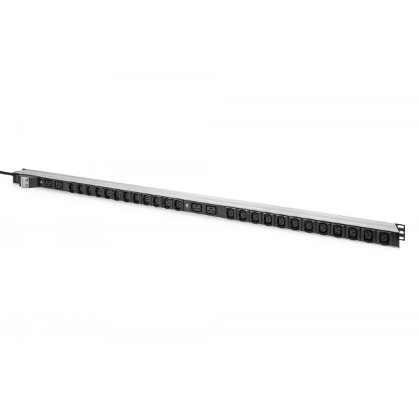 Digitus Pdu It Di Base, Monofase 32a, 24 X C13, 4 X C19, Cavo Di Alimentazione Da 3 M, Spina Iec 60309 32 A (it Basic Pdu Vertical 32a 1-Ph)