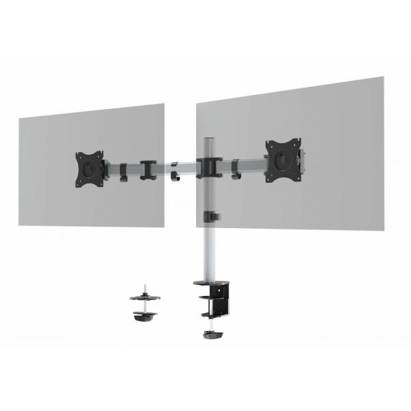 Durable 509523 Supporti A Parete Per Tv 68,6 Cm [27] Argento (durable 2 Monitor Mount Select)