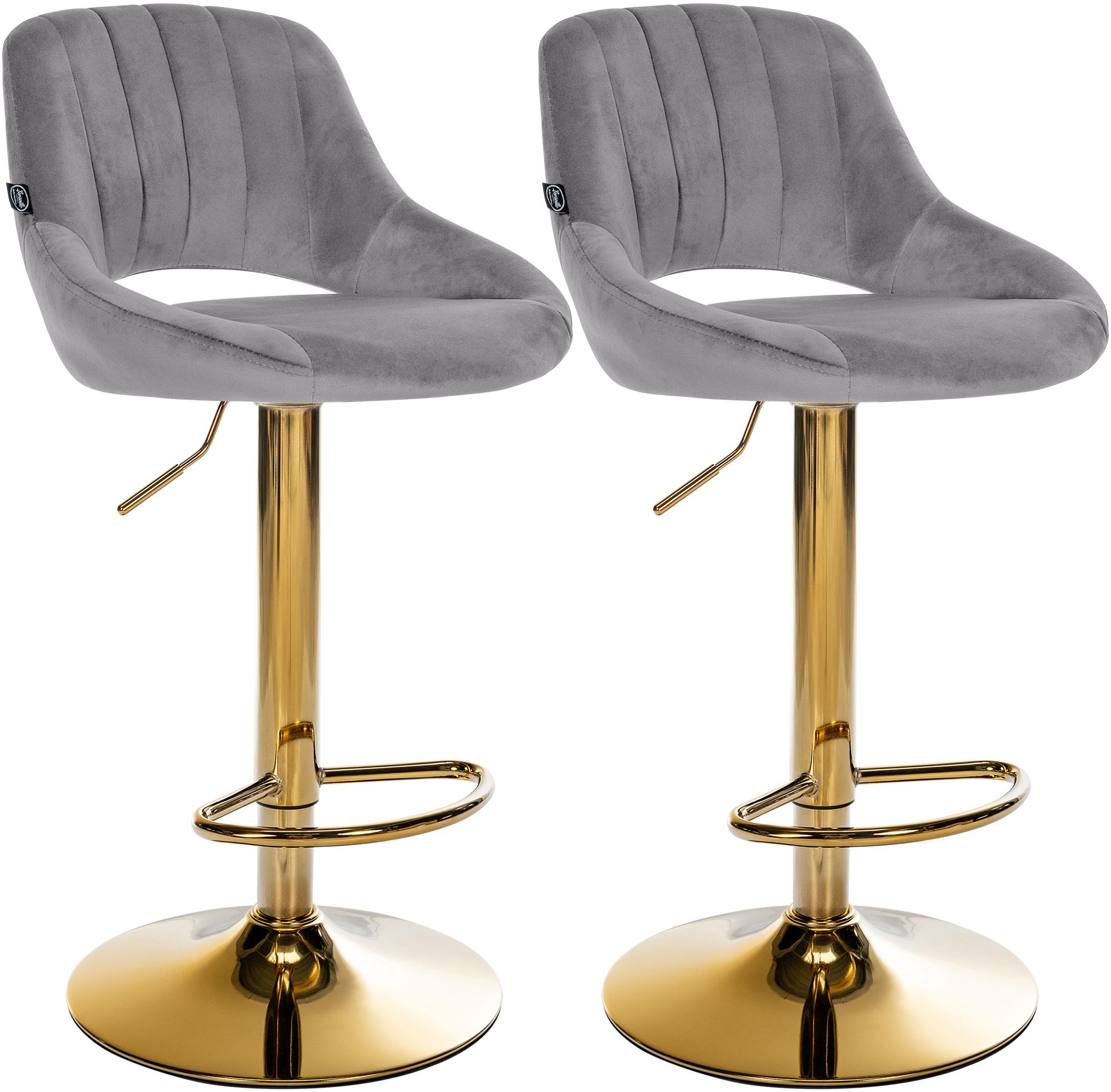 2er Set Barhocker Milet Samt G
