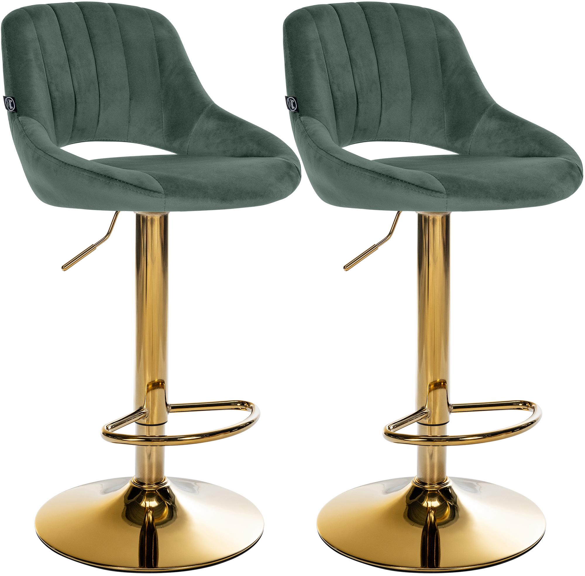 2er Set Barhocker Milet Samt G