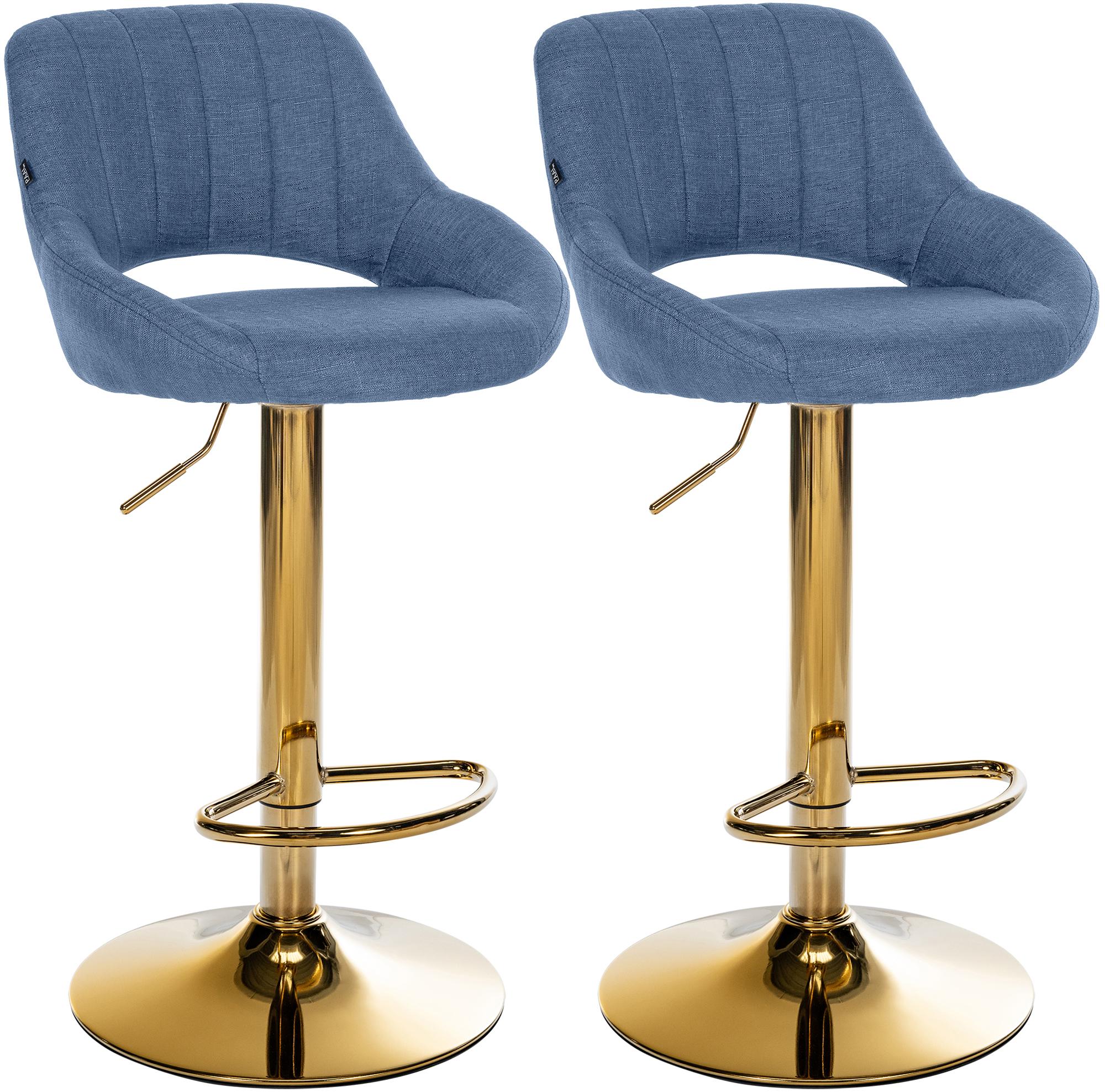 2er Set Barhocker Milet Stoff G