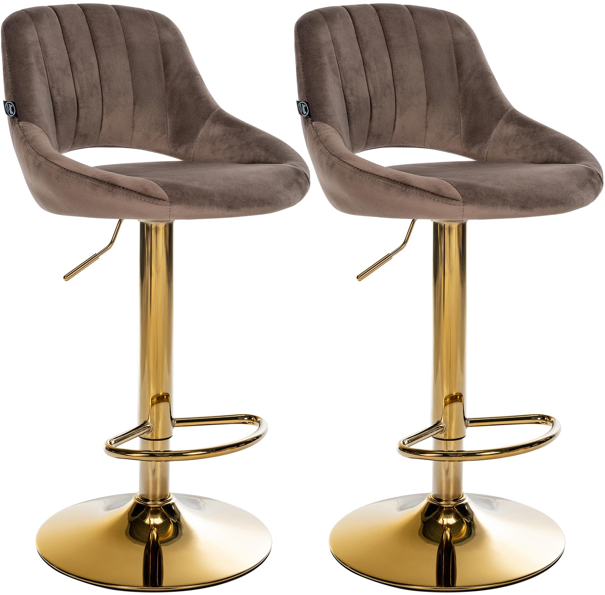 2er Set Barhocker Milet Samt G