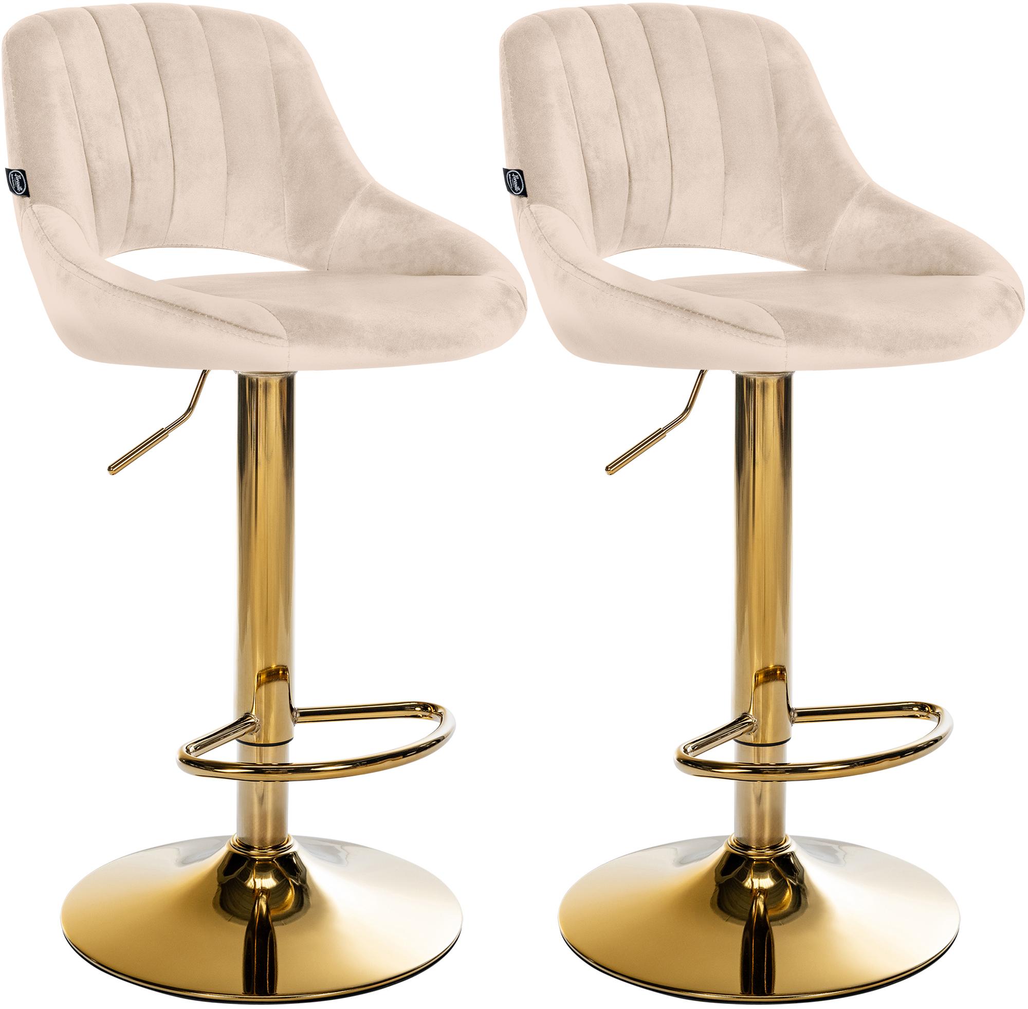 2er Set Barhocker Milet Samt G
