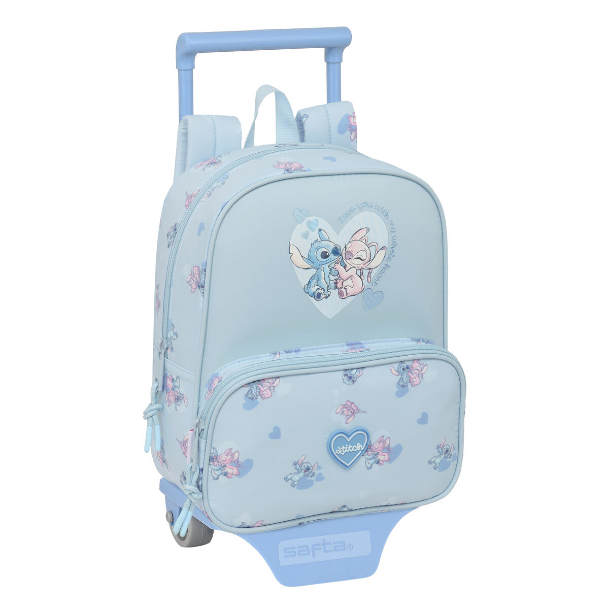 Zaino Scuola Lilo & Stitch Azzurro 22 X 27 X 10 cm