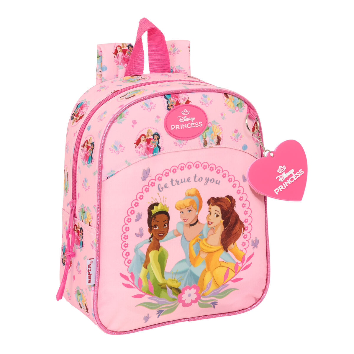 Zaino Scuola Disney Princess Rosa 22 X 27 X 10 cm