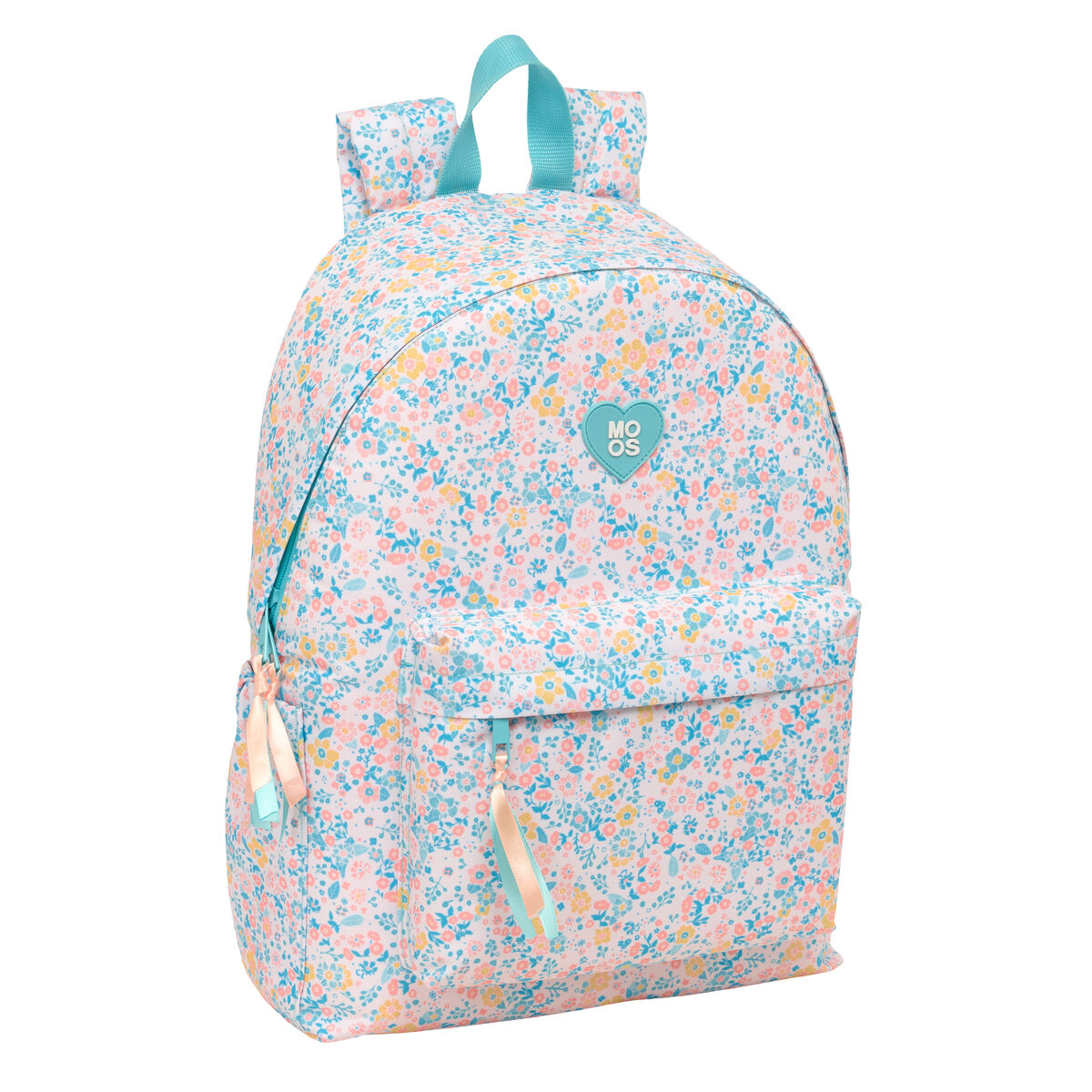 Zaino Scuola Moos Fiori Multicolore 31 X 43 X 13 cm
