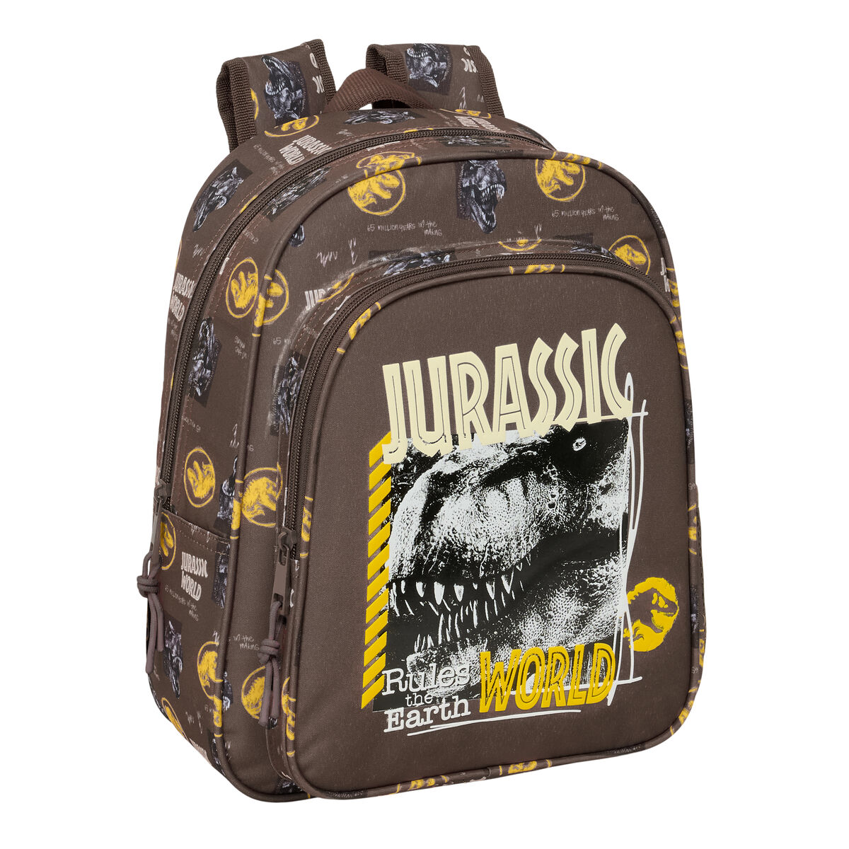 Zaino Scuola Jurassic World Marrone 27 X 33 X 10 cm