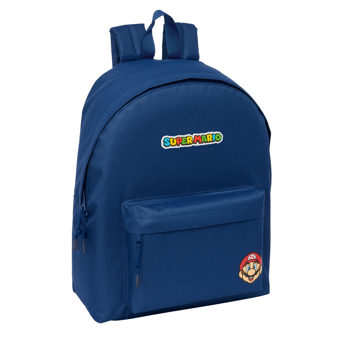 Zaino Scuola Super Mario Mamma Mia Rosso Blu Marino 33 X 42 X 15 cm