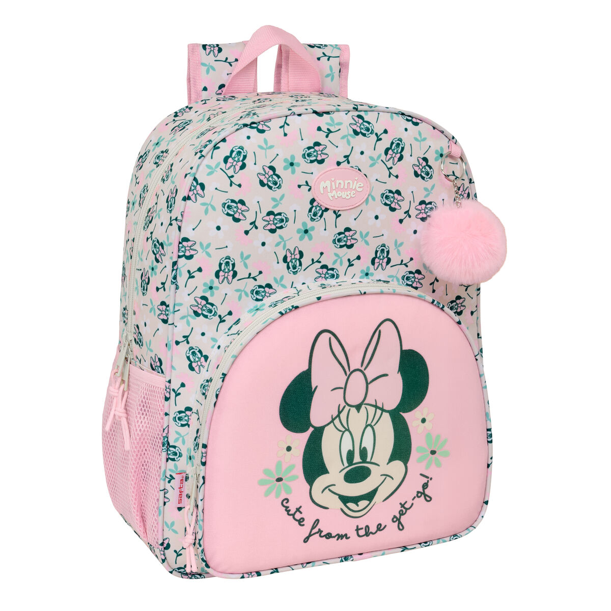 Zaino Scuola Minnie Mouse Minty Rosa 33 X 42 X 14 cm