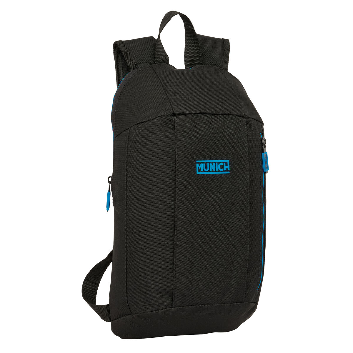 Zaino Scuola Munich Road Azzurro Nero 22 X 39 X 10 cm