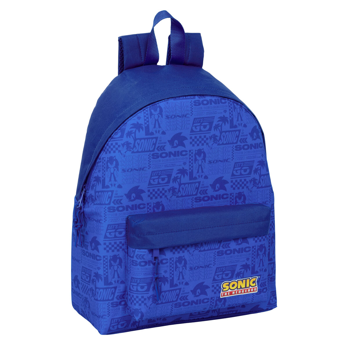 Zaino Scuola Sonic Azzurro 33 X 42 X 15 cm