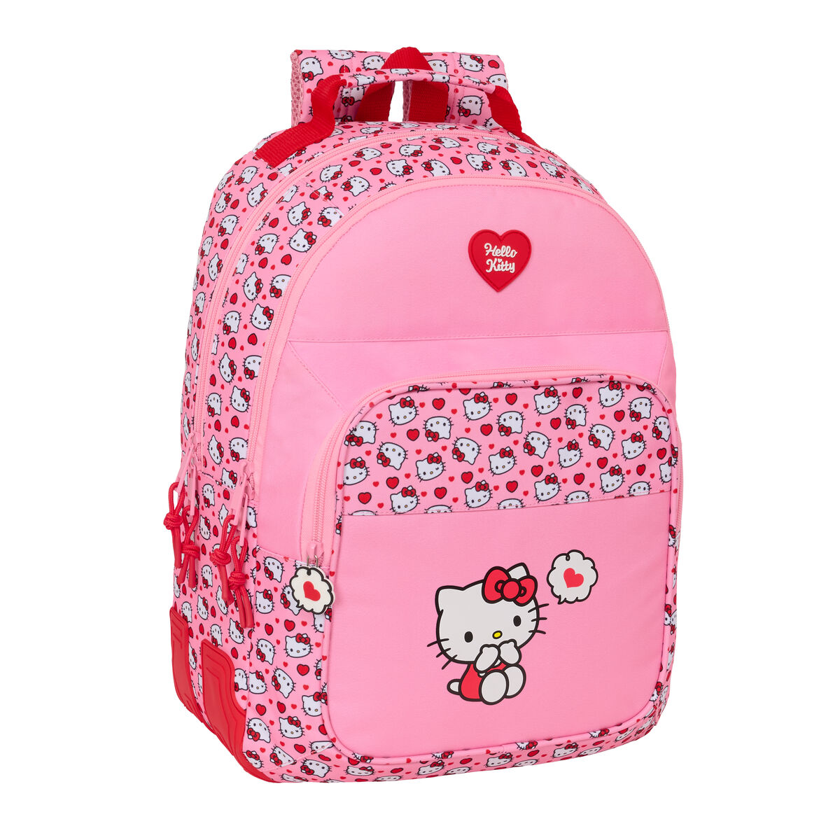 Zaino Scuola Hello Kitty Rosa 32 X 42 X 15 cm