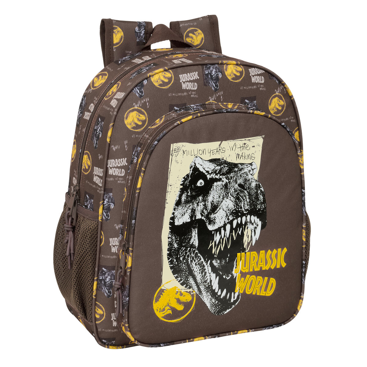 Zaino Scuola Jurassic World Marrone 32 X 38 X 12 cm
